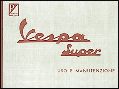 ART.LM28-Manuali uso e manutenzione  Vespa 125-150 Super (1965)